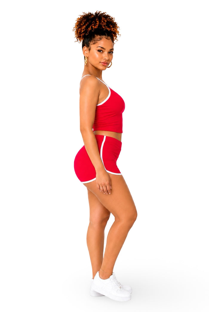 Wanted - Matching Dolphin Trim Short Set