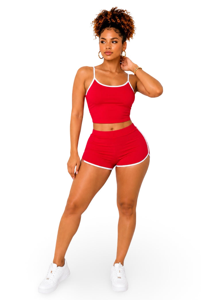 Wanted - Matching Dolphin Trim Short Set