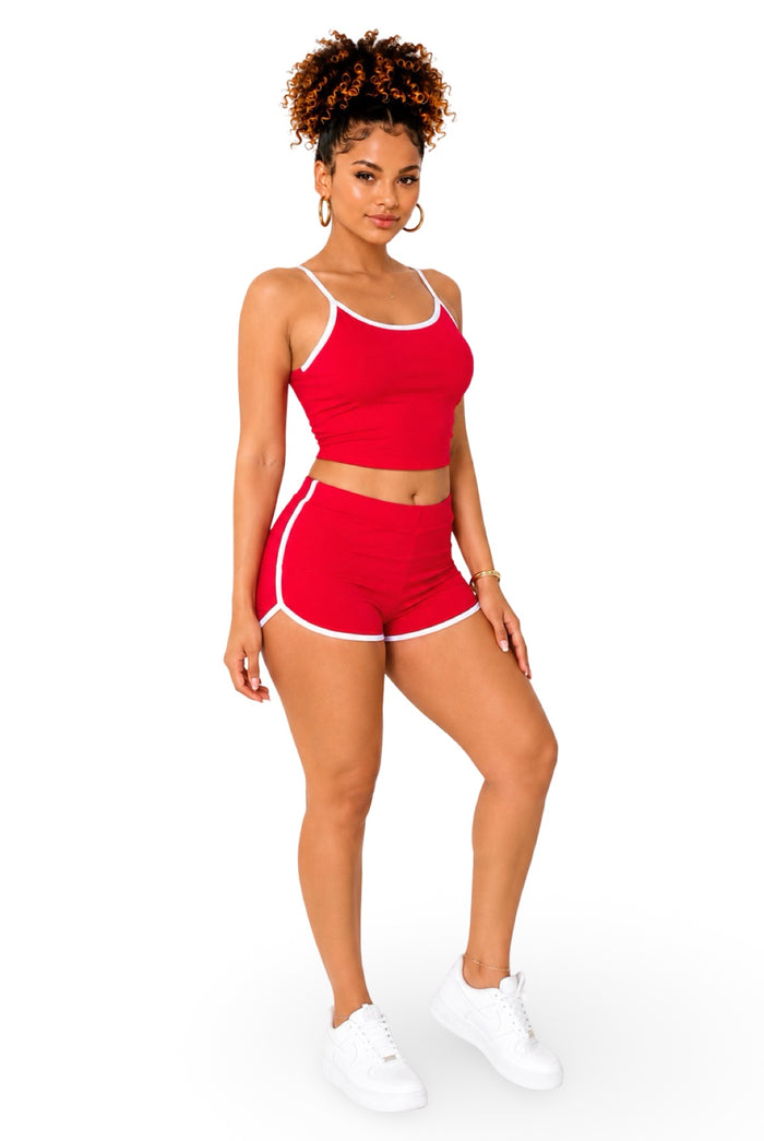 Wanted - Matching Dolphin Trim Short Set