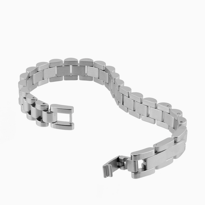 Waterproof Silver Watch Band Bracelet