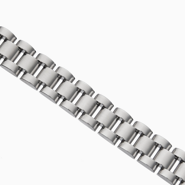 Waterproof Silver Watch Band Bracelet