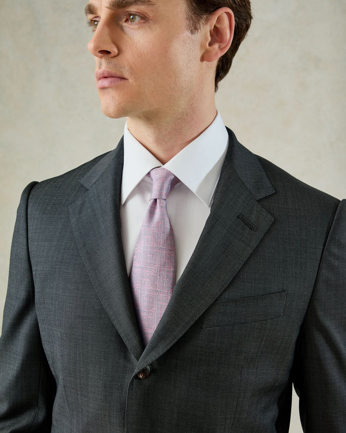 Watson Wool Pindot Suit Jacket Charcoal