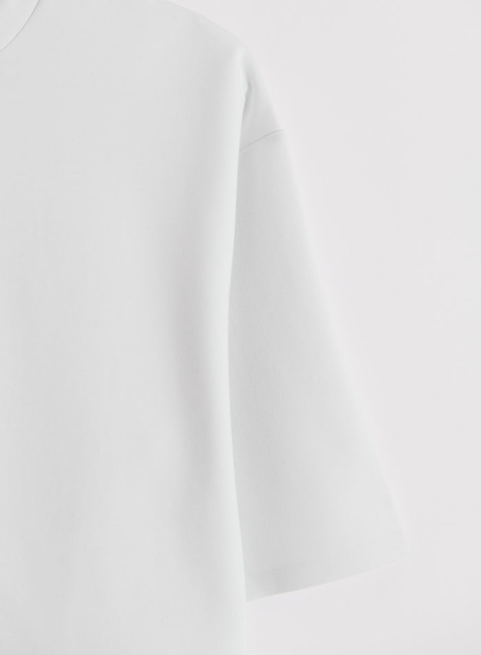White Luxe Boxy Short Sleeve