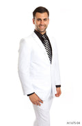 White Suit For Men Formal Suits For All Ocassions M167S-04 - Giorgio's Menswear
