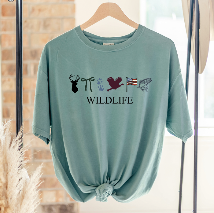 Wildlife Symbol– Comfort Colors T-Shirt