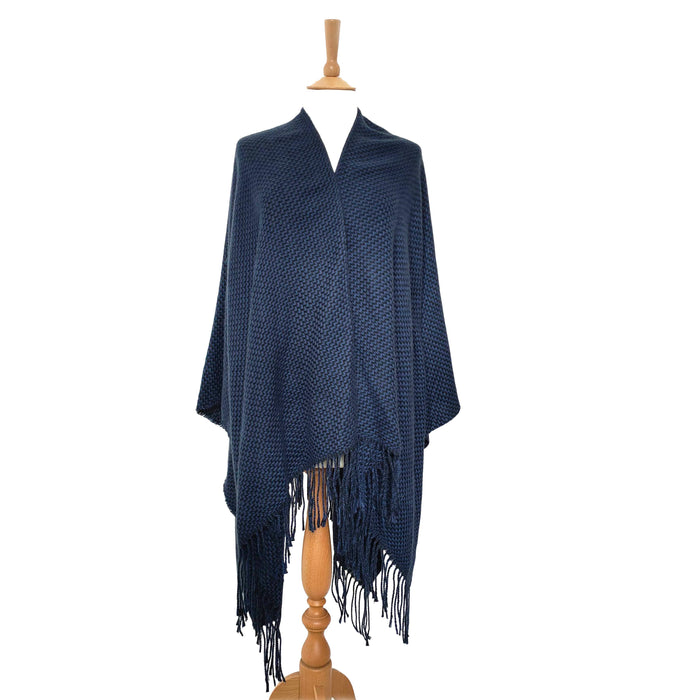 Winter Warmer Wrap - Midnight Blue (130x135cm)