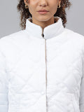 Women White Puffer Jacket