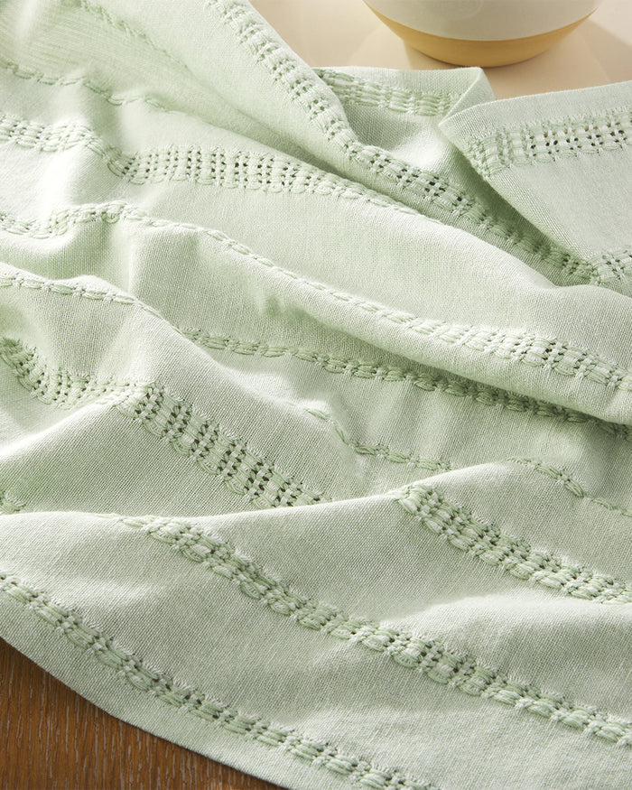 Woven Napkin Set in Sage Green