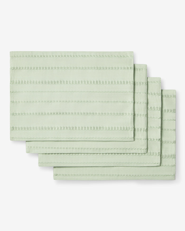 Woven Placemat Set in Sage Green