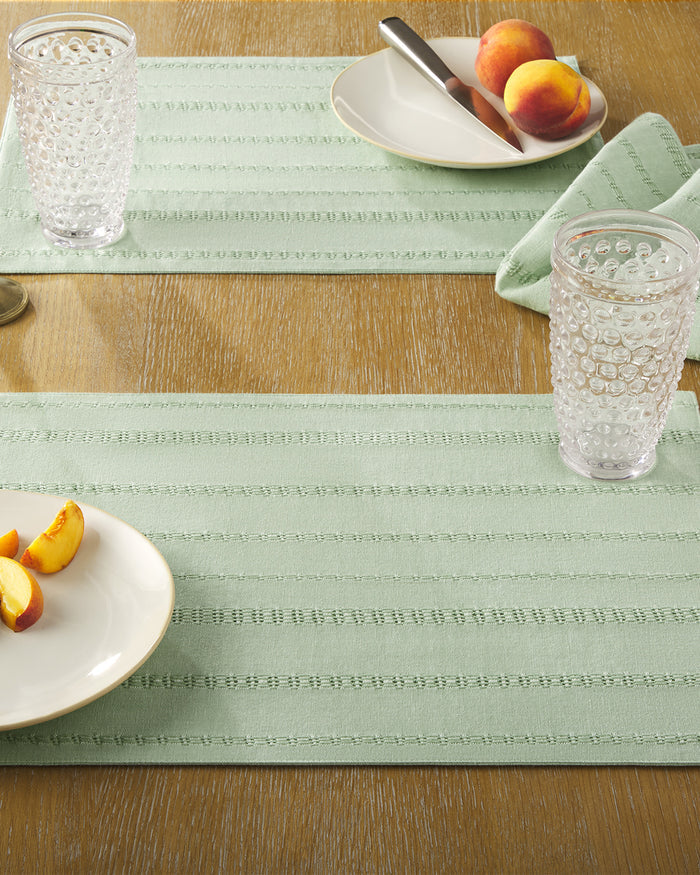 Woven Placemat Set in Sage Green