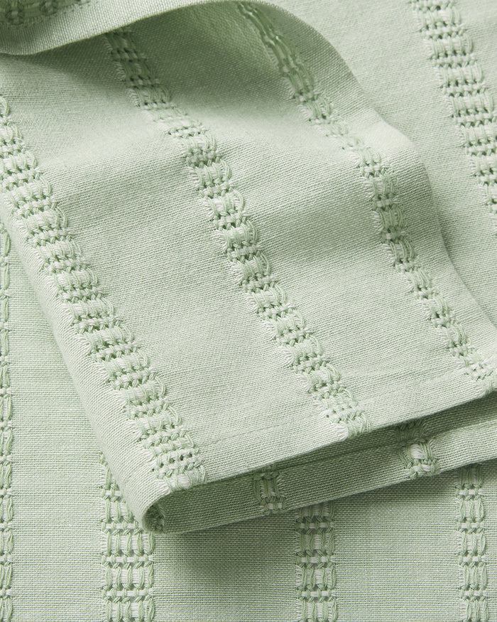Woven Tablecloth in Sage Green 60x84