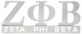 Zeta Chrome Car Emblem