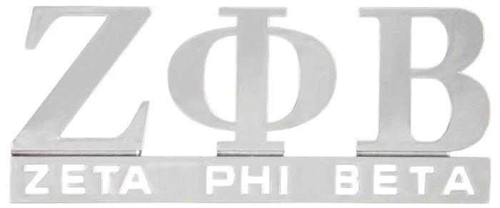 Zeta Chrome Car Emblem